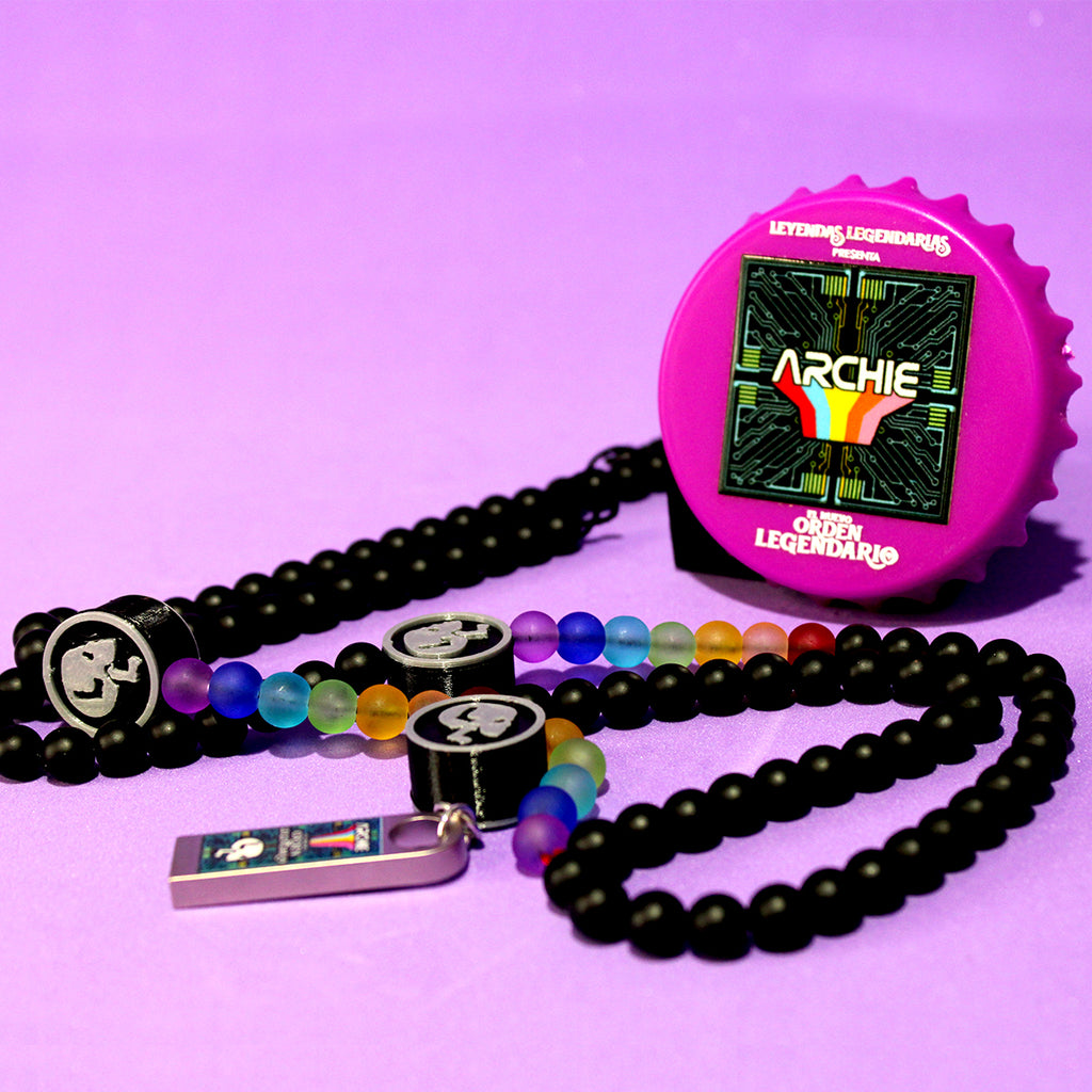 Combo Rosario + USB + Destapador