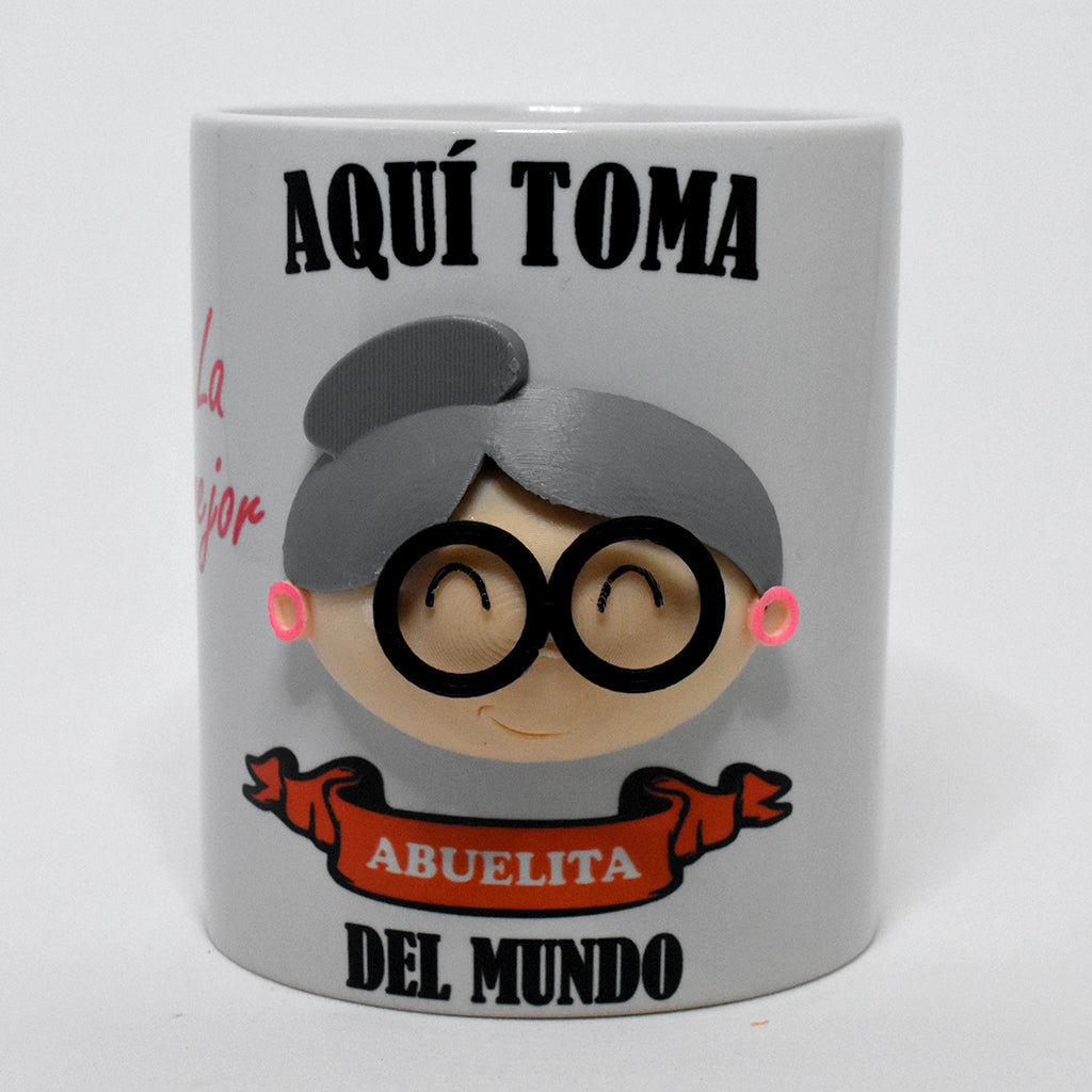 La Mejor Abuela Taza 3D
