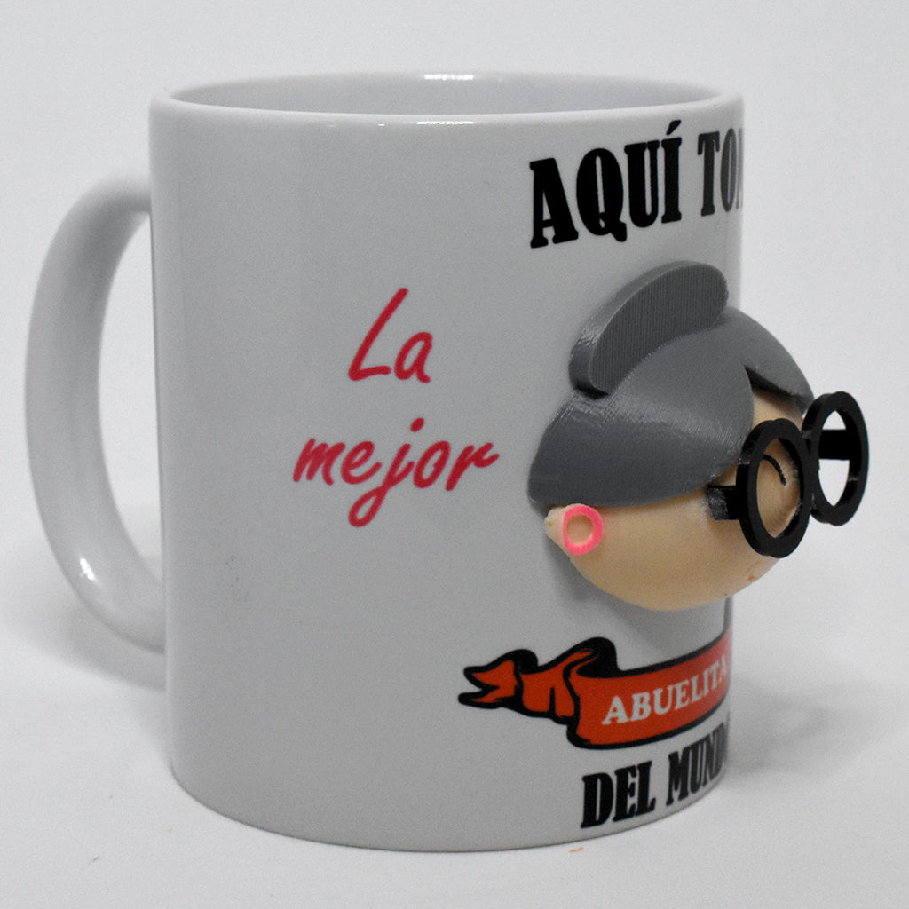 La Mejor Abuela Taza 3D