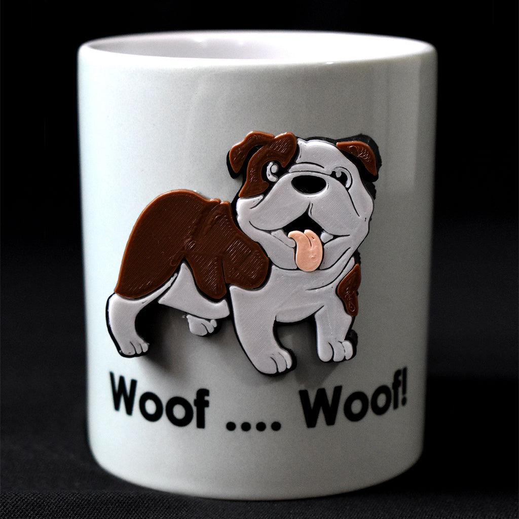 Bulldog Taza 3D