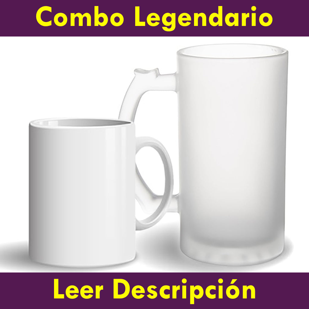 Combo Legendario (Taza3d + Tarro3d)