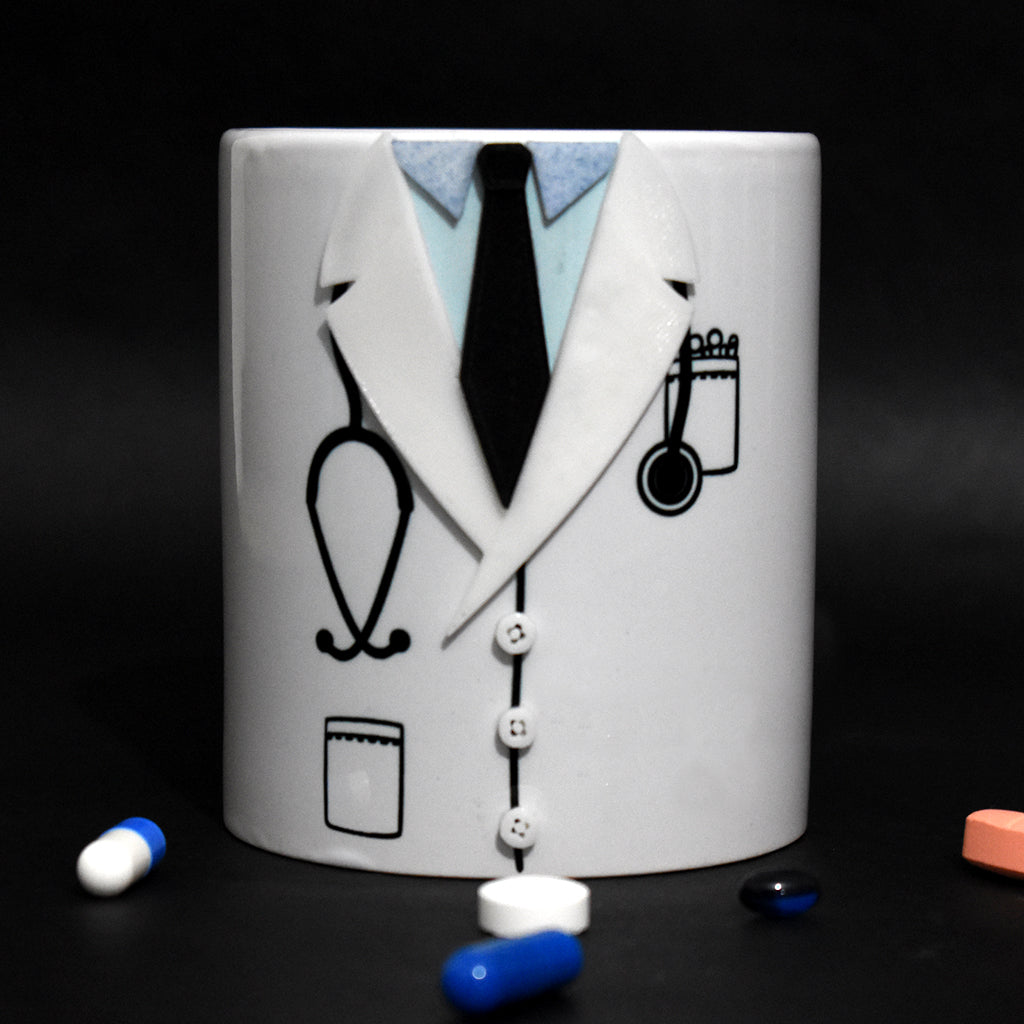 Bata Médico Taza 3D