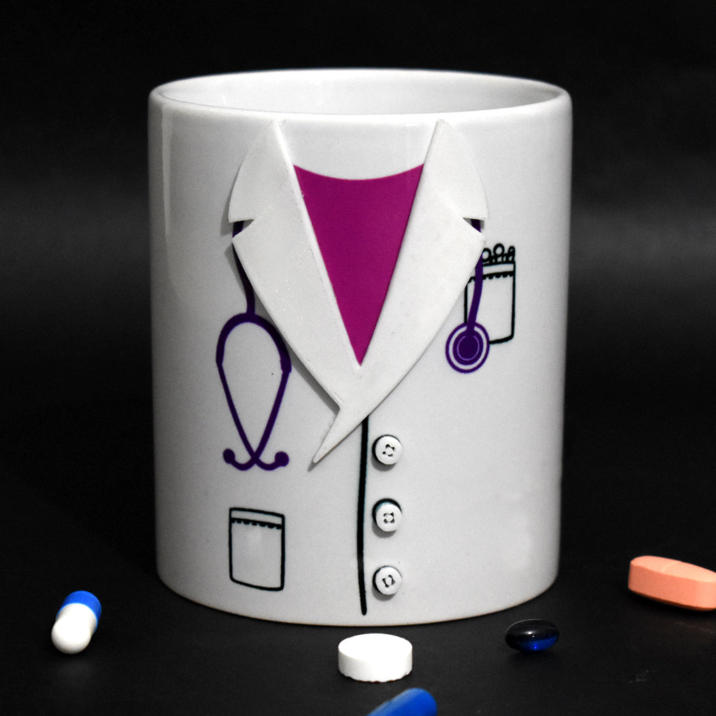 Bata Médico Taza 3D
