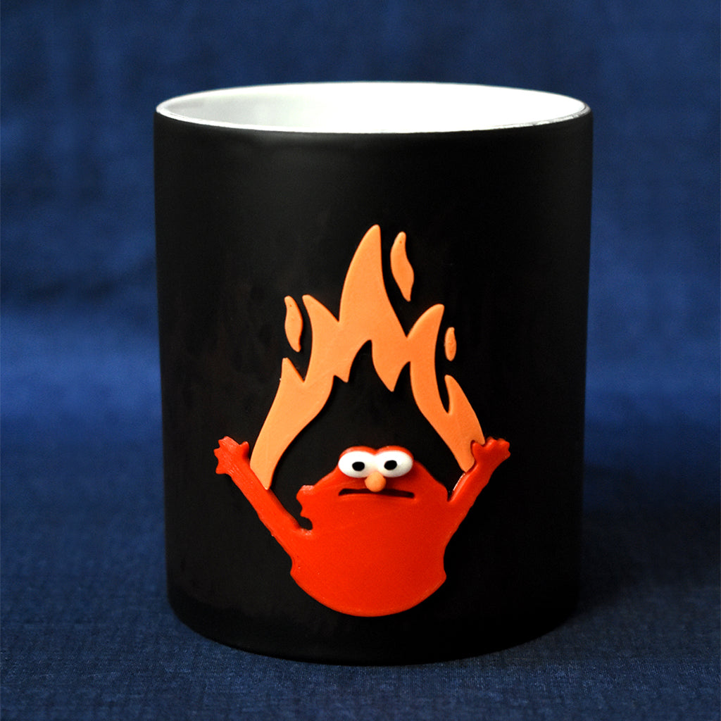 Elmo Triunfo el Mal Taza 3D Mágica