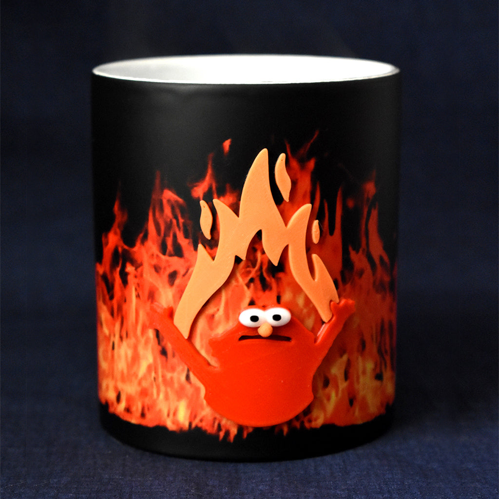 Elmo Triunfo el Mal Taza 3D Mágica