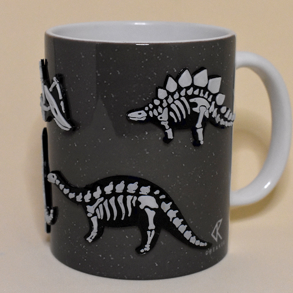 Dino Fosiles Taza 3D