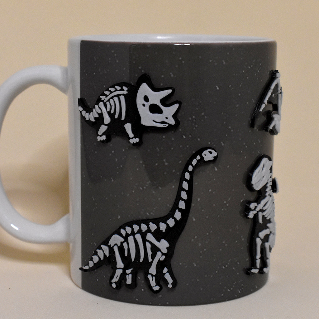 Dino Fosiles Taza 3D