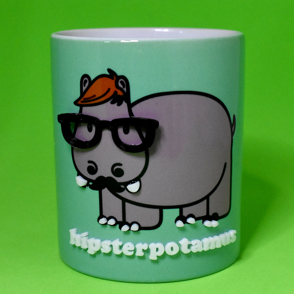 Hipsterpotamo Taza 3D