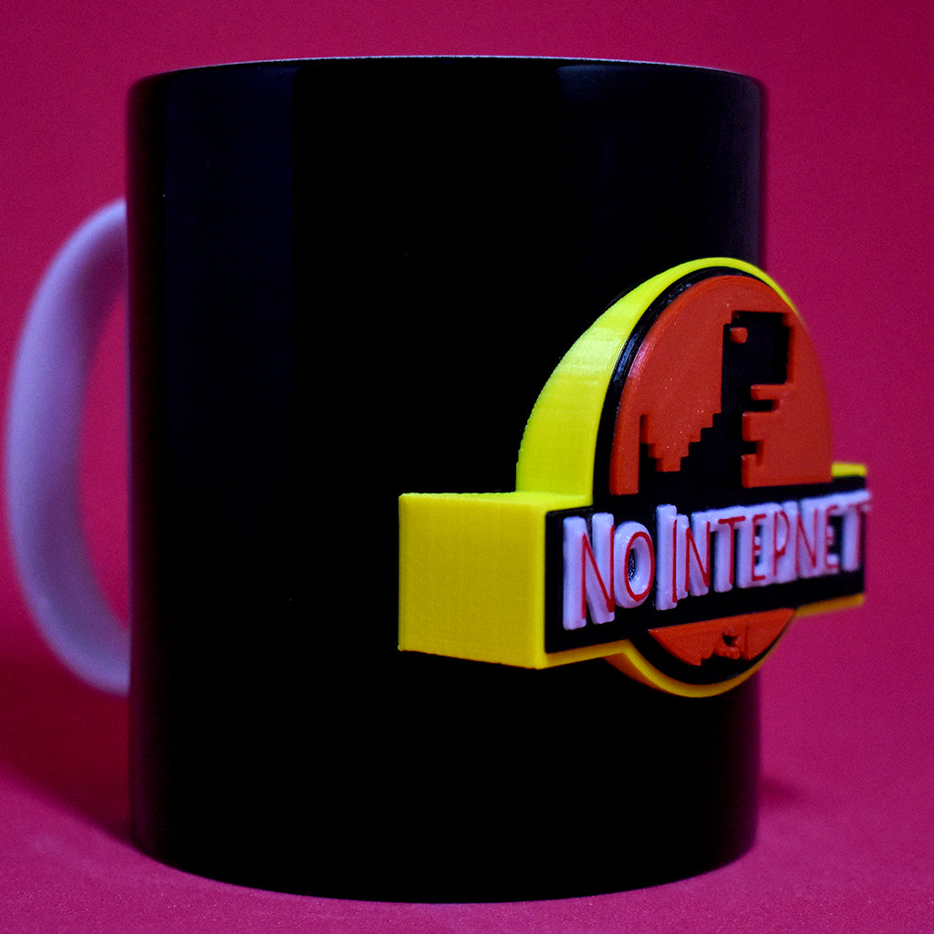 No Internet Taza 3D