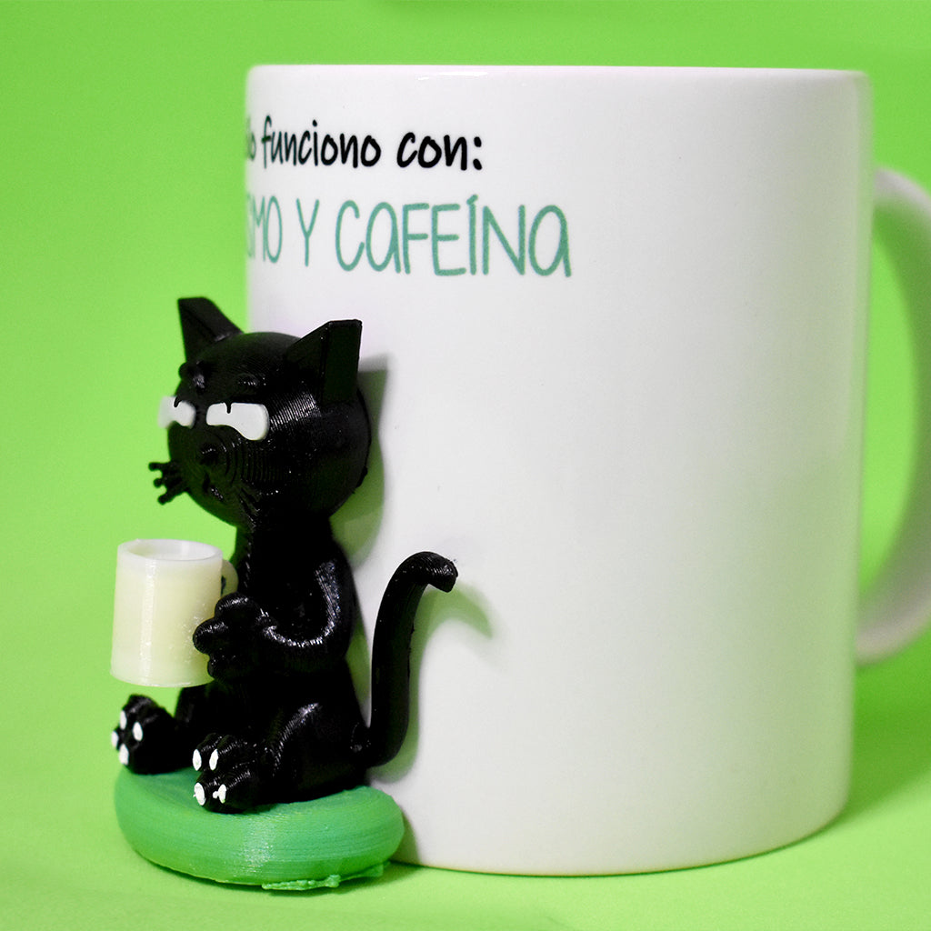 Sarcasmo y Cafeína Taza 3D